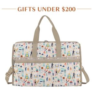 NWT Lesportsac Skiing Foxes Deluxe Medium Weekender SOLD OUT